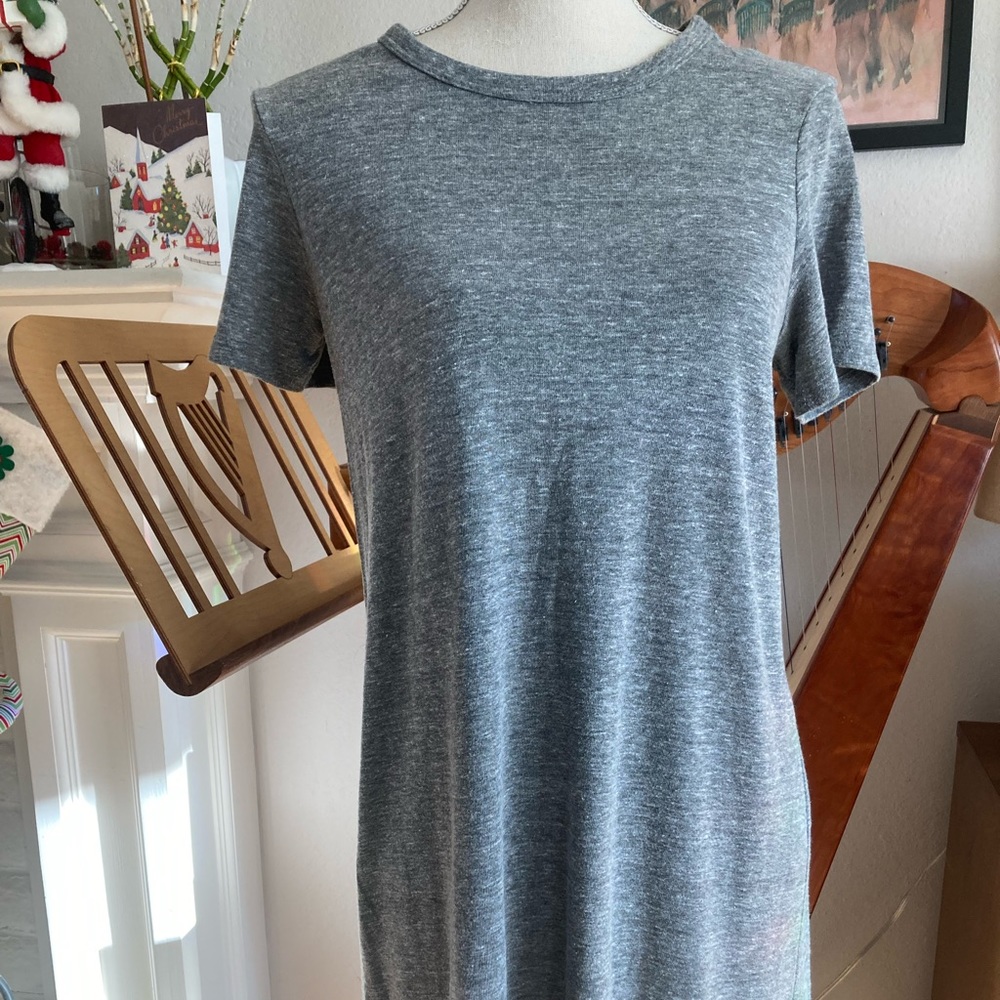 Grey t- shirt dress by Alternative clothing brand L